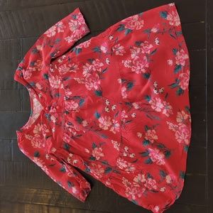 Red Floral Dress